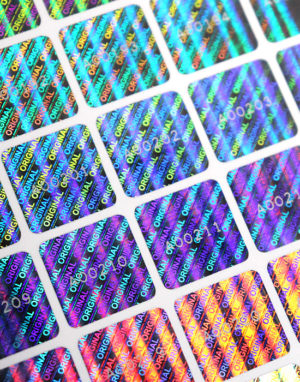 Hologram Labels – «ORIGINAL», 15 x 15 mm with serial numbering