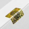 Holographic Labels Gold with imprint