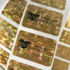Hologram Labels 30 x 20mm with logo