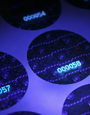 Hologram Labels «SwissCross» with UV Numbering