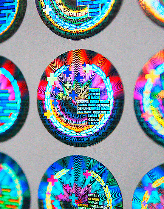 Holographic Label Swiss Made