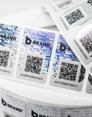 Security Labels with QR code